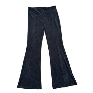 Black corduroy pull-on flare pant, size L 11/13